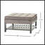 Table basse avec rangement et repose-pieds