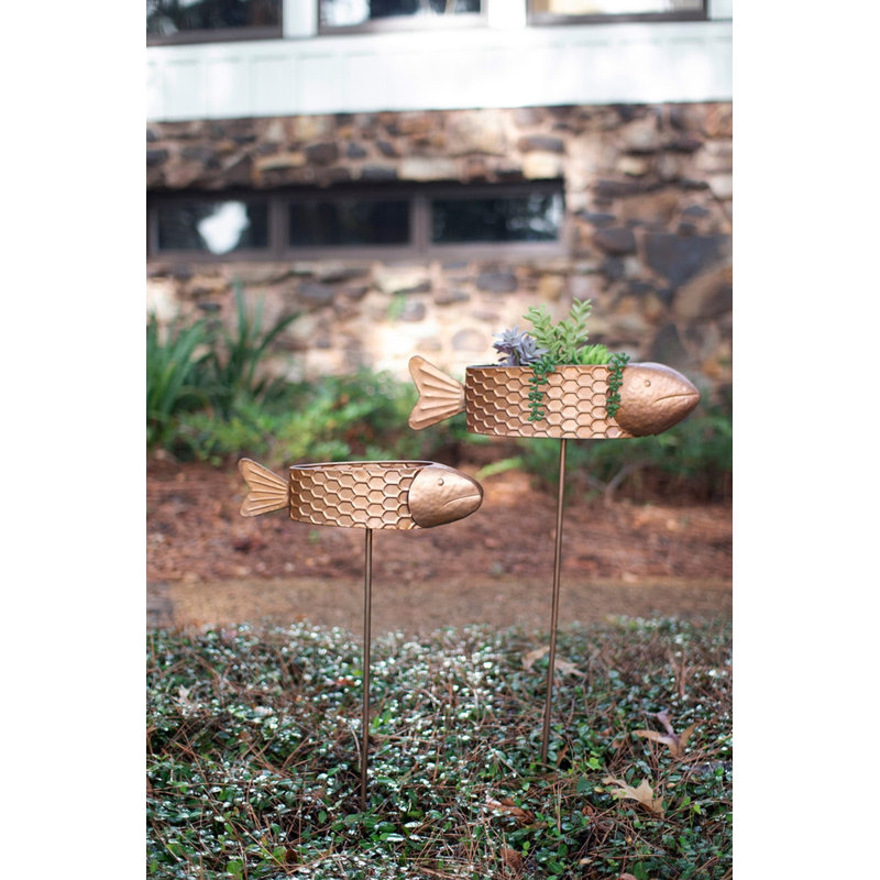  Ensemble de deux poteaux en métal pour jardin