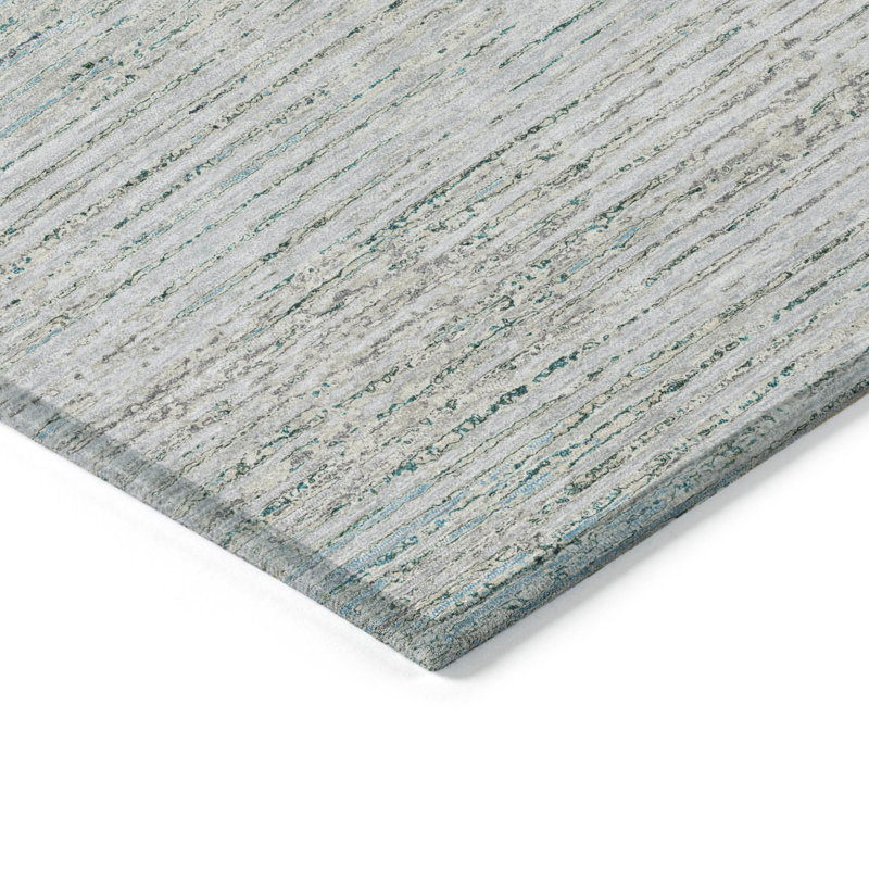 Machine Washable Indoor/Outdoor Christain ACN1269 Linen Rug, Rectangle 9' x 12'