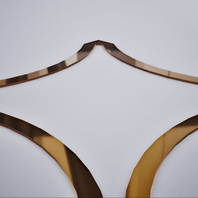 Miroir bronze bronze, 15.38" H x 15.375" W x 0.125" D, Bronze