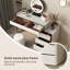 Meuble-lavabo moderne 41,34 po avec commode avec tabouret et miroir