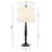 Gimbya 3 Piece Table And Floor Lamp Set - 58‚Äù Standing Up Floor Lamp & 25.5‚Äù Table Lamps, Black Vintage Accent Lighting for Bedroom Bedside, Living Room Nightstand, Desk Reading & Home Decor