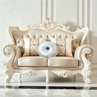 American-style luxury leather sofa.