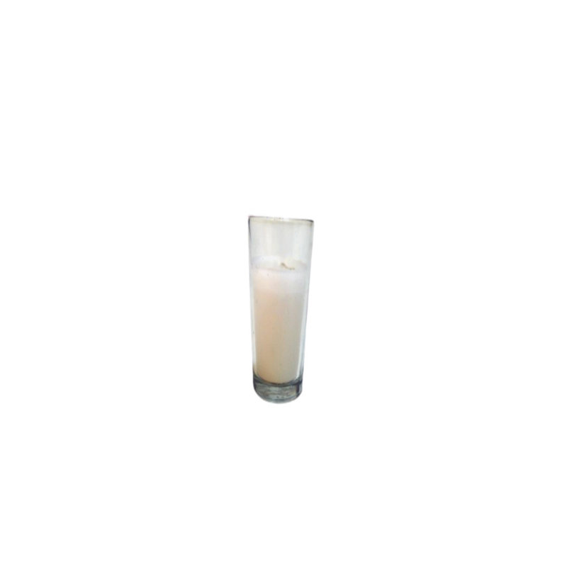 Bougie en pot sans parfum, H 3,5 po x l 2,5 po x P 2,5 po