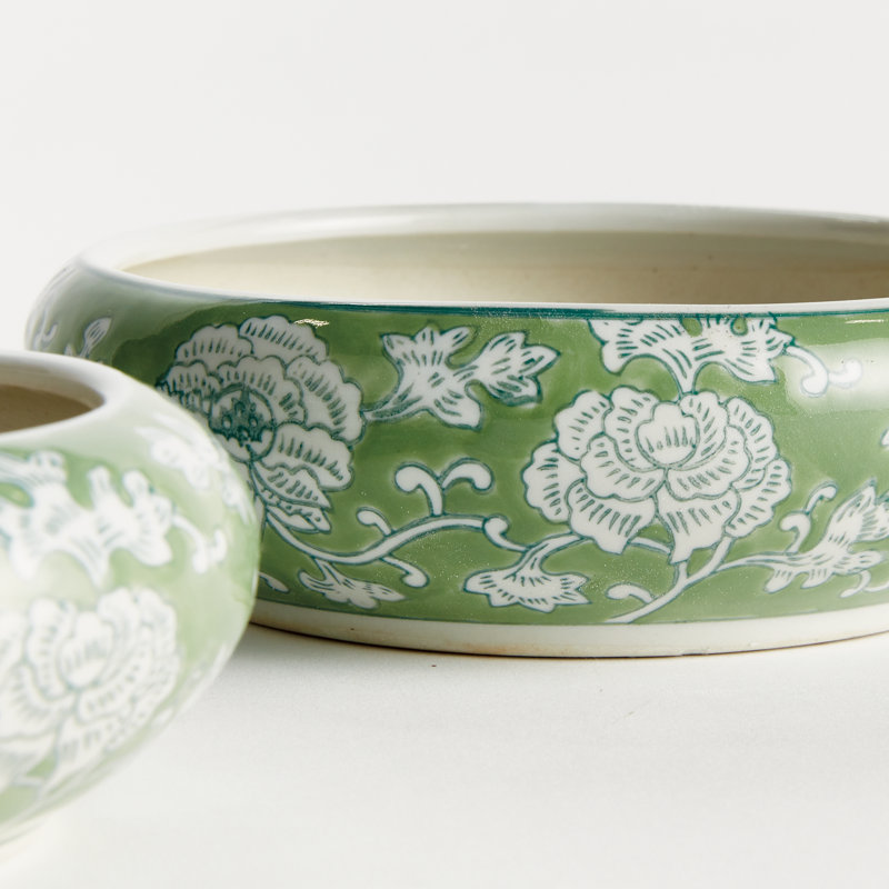 POTS IMPÉRATIFS LOTUS LOW, LOT DE 2