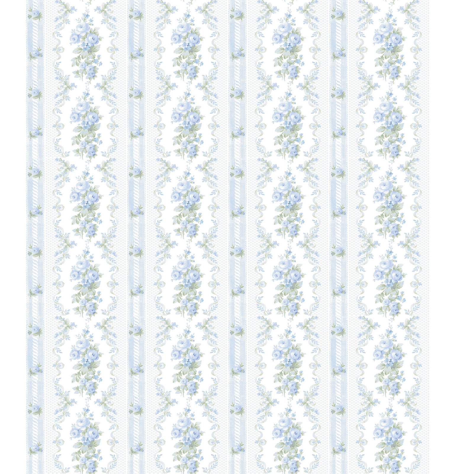 Dreamy Days Wallpaper Double Roll, 20.5" W x 396" L, Blue, Non-Pasted