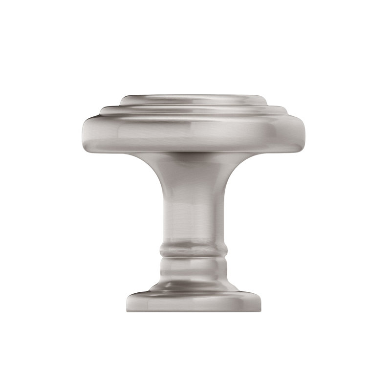 Poignée champignon 1 5/16 po de diamètre, Nickel brossé