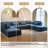 Maelina 8-Piece Corduroy Modular Sectional with 2 Ottomans-1017510486-866094500