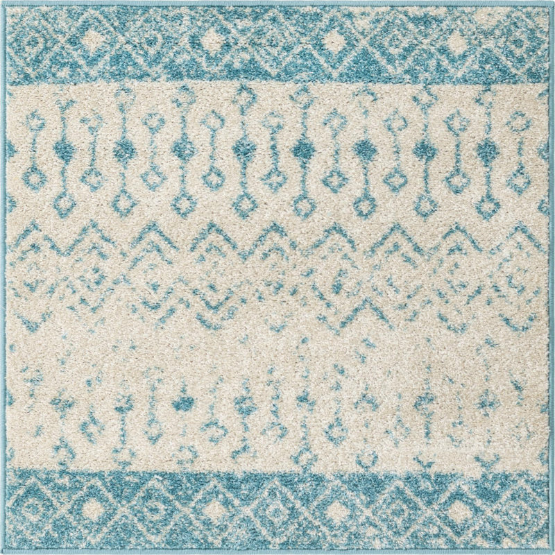 Somerville Geometric Indoor Rug, Square 3'1"