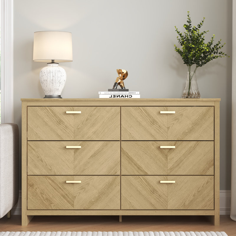 Bonnie 6 Drawer Chest of Drawers, Oslo Oak