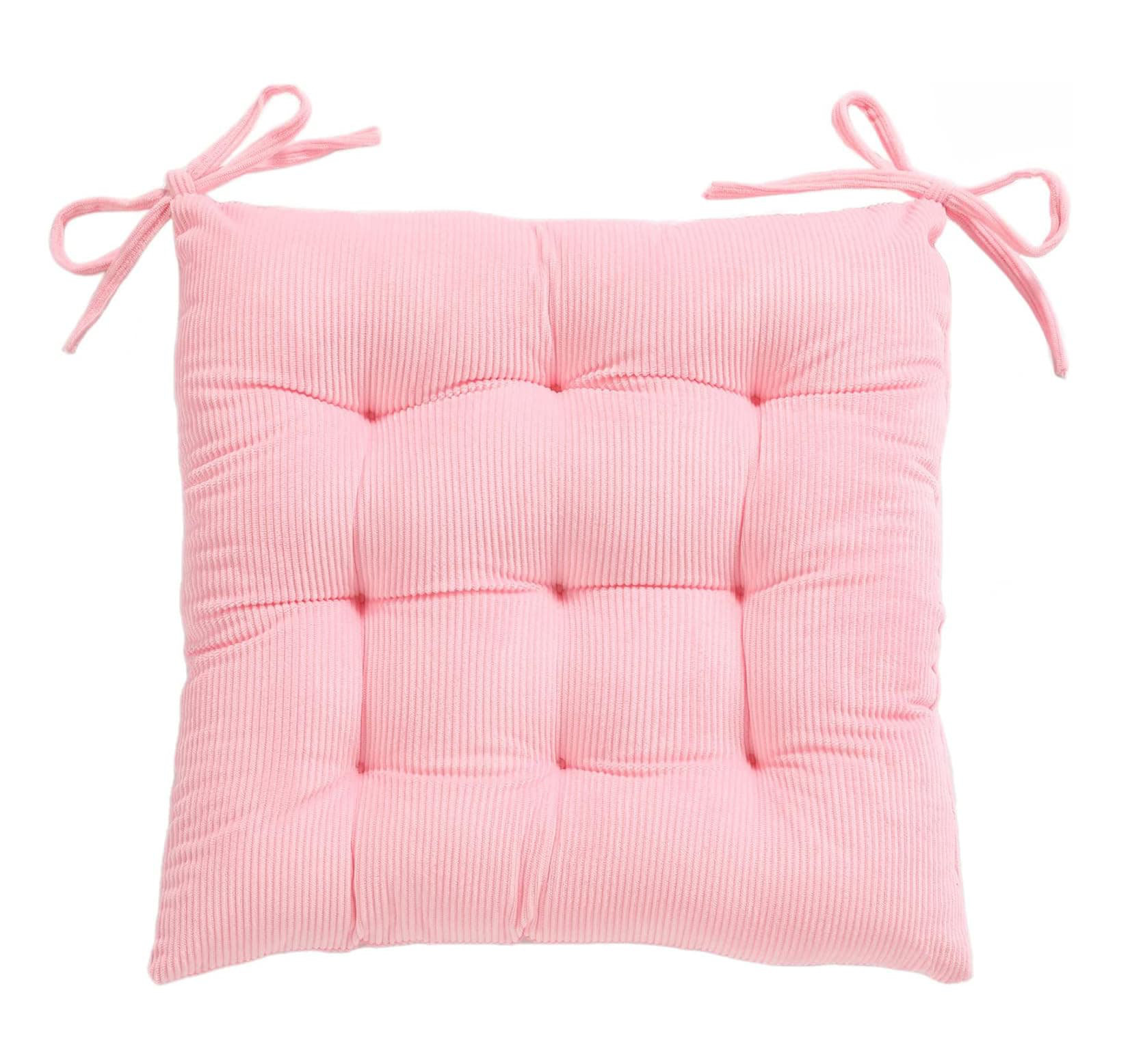 Latitude Run® Ultra Soft Pink Chair Cushion with Ties 15.7?x15.7