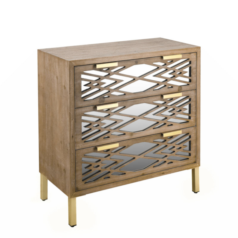 Commode décorative 3 tiroirs Jhasmine