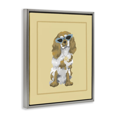 Cadre flottant Coolest pour chien et lunettes de soleil, design par Sadie Harper