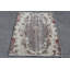 Petit tapis de bureau antique turc beige tissé à la main de conception élégante comme option de cadeau parfaite pour la maison et le bureau