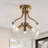 3 - Light Glass Drum Semi Flush Mount Light-1989543238
