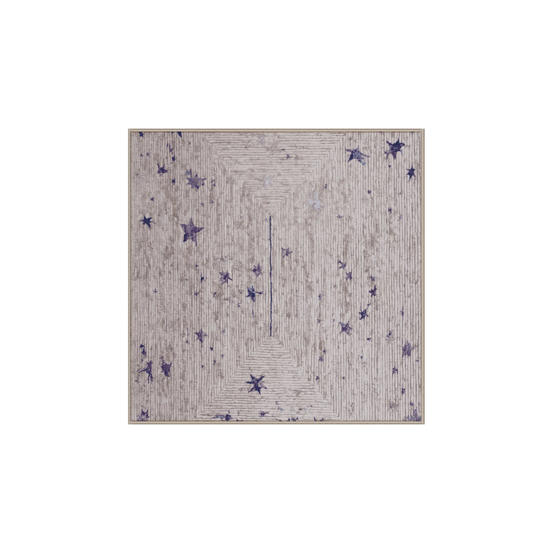 Machine Washable Beige Area Rug, Square 7'