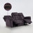 Keveon 41" Swivel Upholstered Power Reclining loveseat sofa with USB Port and Adjustable Headrest