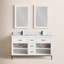 Ensemble de meuble-lavabo double 60 po avec miroir Adaire-45992351-45992348