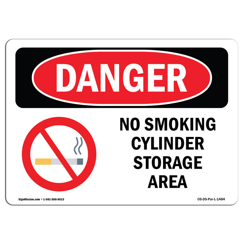 OSHA Danger Sign, 18" H x 24" W x 0.1" D