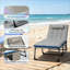 Ensemble de 2 chaises longues d'extérieur confortables, chaise longue pliante ajustable et chaises longues pliantes
