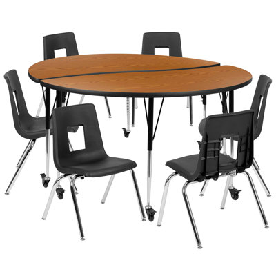 Ensemble de table d'activités flexibles en stratifié 47,5 po Goddard