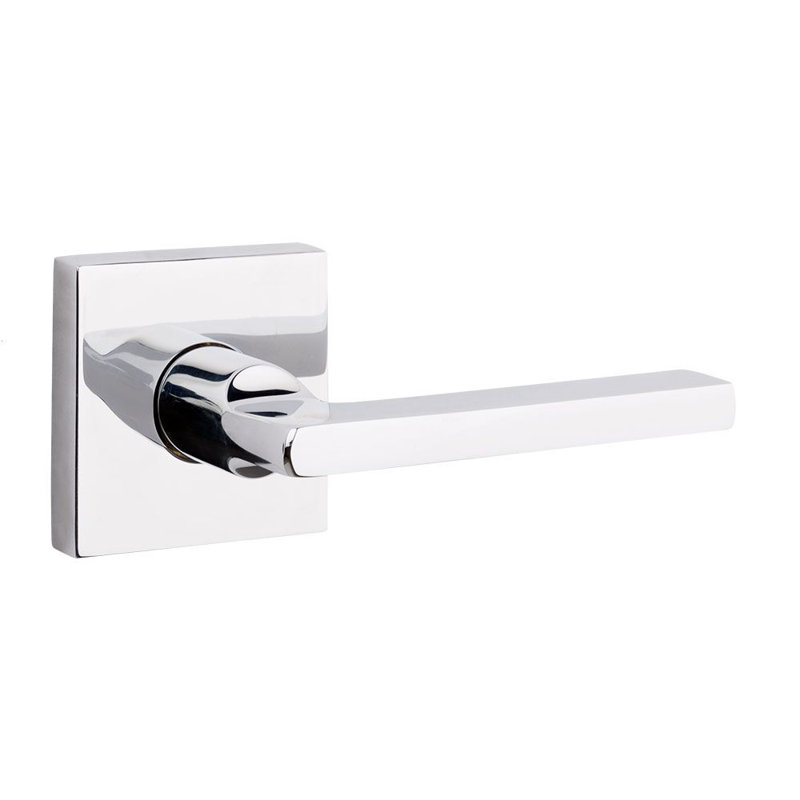 Passage Door Lever, Polished Chrome