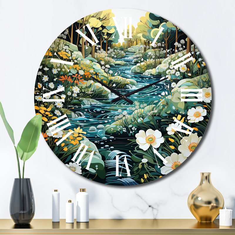 Horloge murale Chavaughn - Paysages, Grand