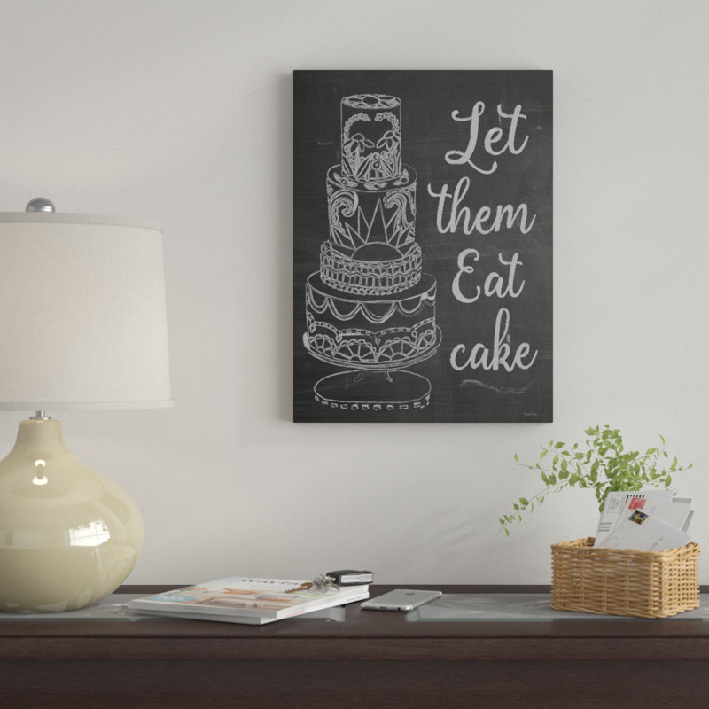 « let it manger craie », reproduction d’impression sur toile tendue, H 47 po x l 35 po x P 2 po