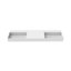 Lavabo de salle de bain mural à surface flottante avec drain dissimulé 72 po Juniper - blanc, sans trous de robinet-1158740704-1158740719