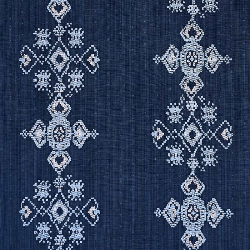 Nadira Embroidery Fabric, Indigo