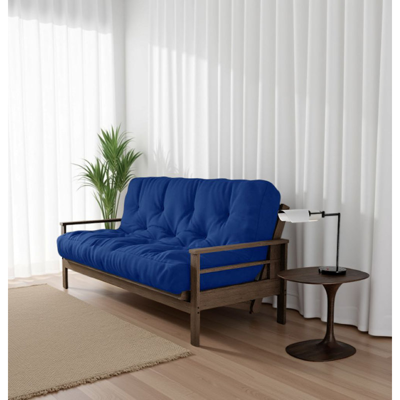 Matelas en mousse viscoélastique Hooppole Premium - Certifié CertiPUR-US, sans cadre, 10', Double, Bleu royal