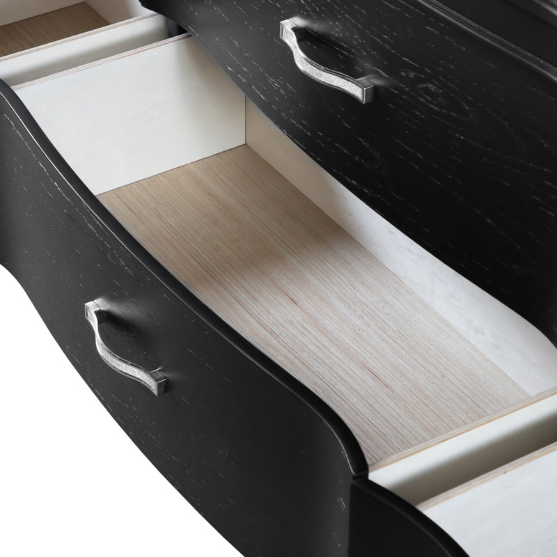 Ensemble de chambre à coucher 3 pièces avec tables de chevet Hahira Anjelyna