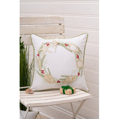 Coussin 16 pi x 16 po Coastal Tidings