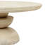 Table basse à piédestal en bois massif Erlian