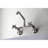 Kingston Brass Concord Double-Handle 2-Hole Wall-Mount Bridge Kitchen Faucet-49277395