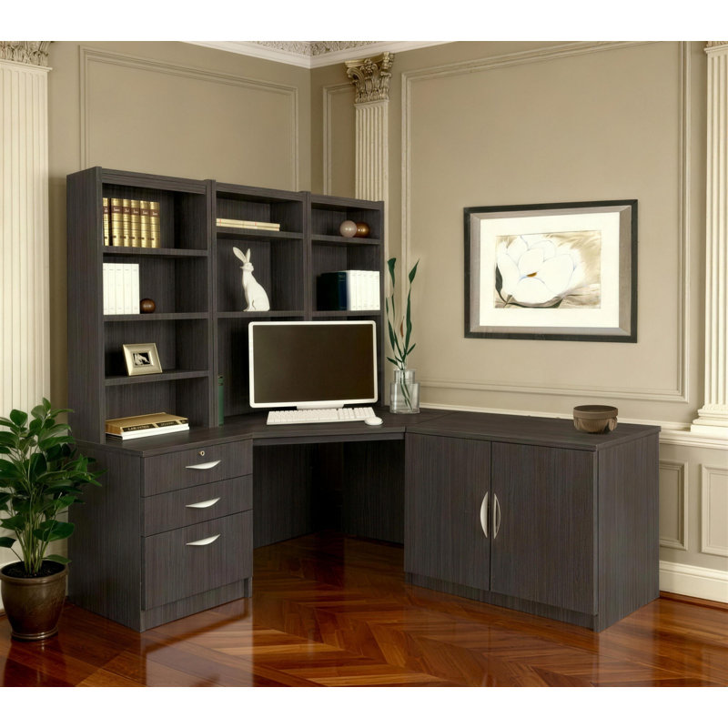 Neeley Modular Computer Desk, Black