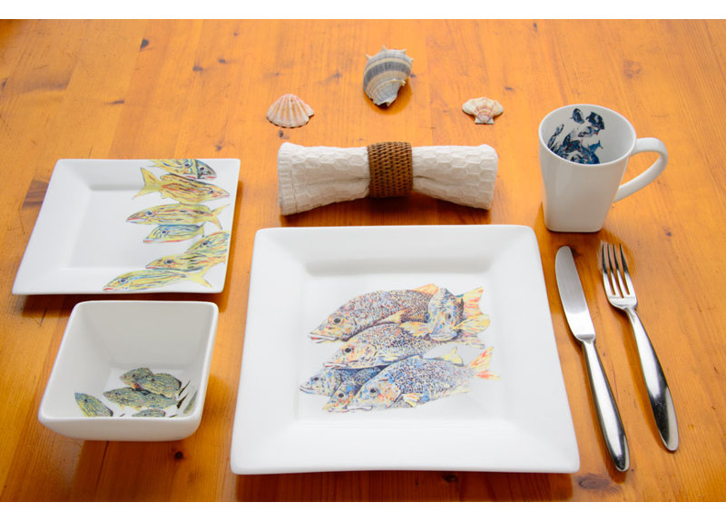 Snapper Porcelain China Dinnerware