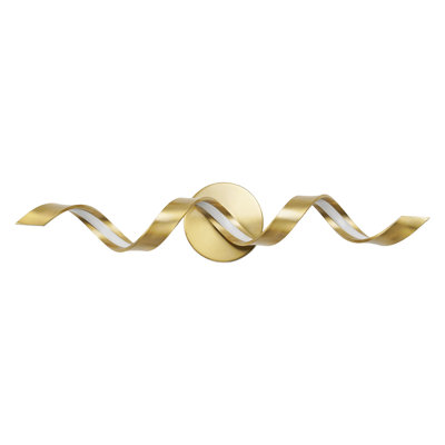 Luminaire de salle de bain avec design en spirale, lumière de salle de bain moderne à DEL à intensité variable sur miroir