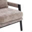 Fauteuil d'appoint rembourré en chenille moderne, gris-1056847362
