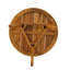 Table d'appoint ronde d'extérieur, table de bout en bois
