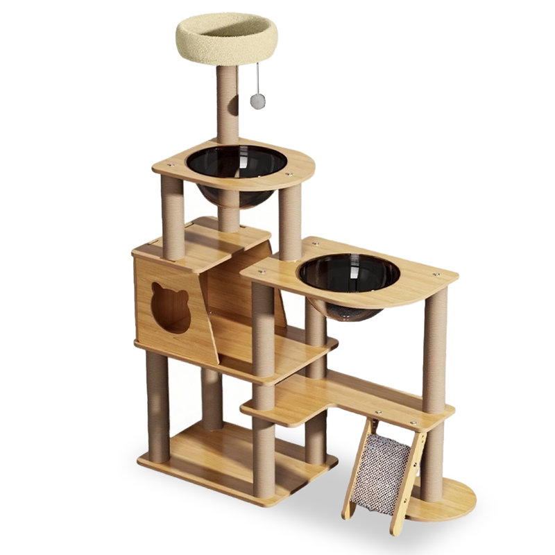 4 Tiers Cat Tree with Condons,Perch,Scratching Posts