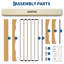Base de lit plateforme en bois Minimalist Wave Edge-129231043-129231046