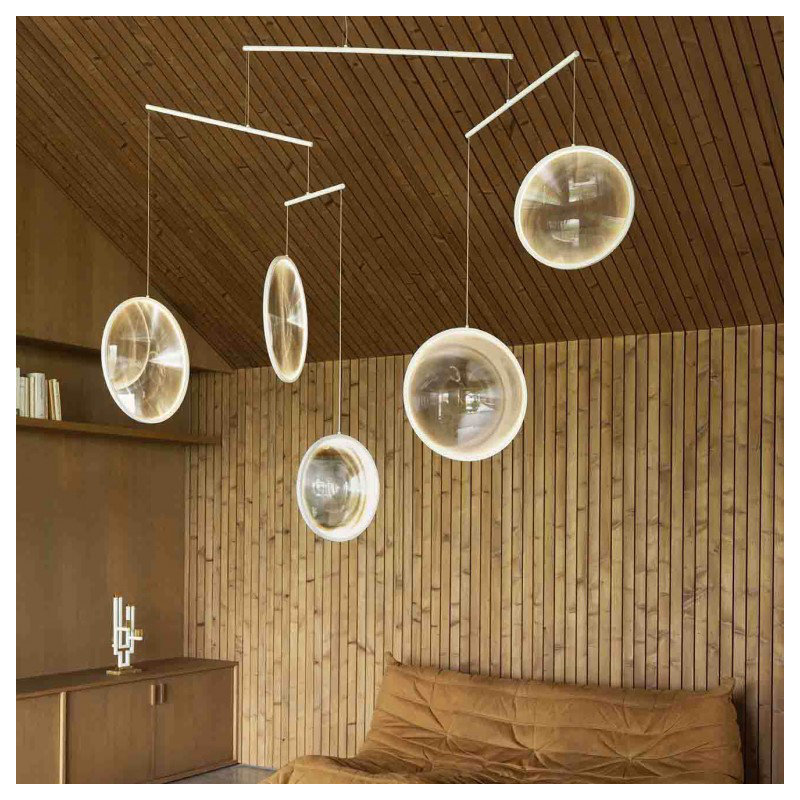 Focus 5 - Light LED Chandelier, White