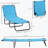 Outsunny Folding Chaise Lounge Pool Chairs, 5-Level Reclining Back For Ultimate Comfort And Versatility, Ideal For Beach, Yard, And Patio