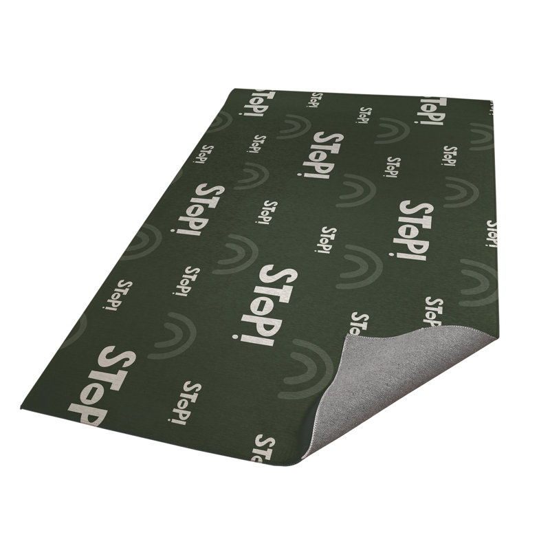 Stop Slate Kids Play Mat, Chimichurri/Green/Ivory, Rectangle 2' x 3'