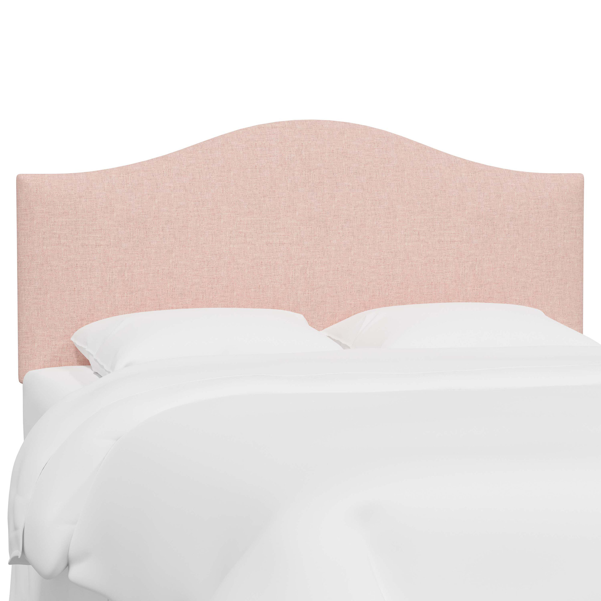 Hermosa Upholstered Panel Headboard, Zuma Rosequartz Textured Linen, Full