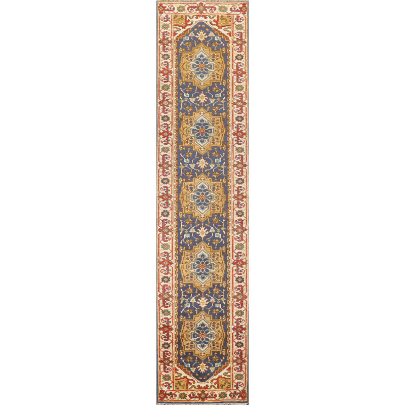 One-of-a-Kind 2' 6''X12' 0'' New Age Runner Wool Area Rug in