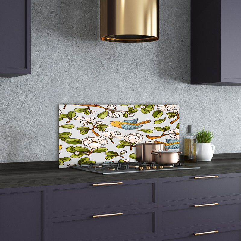 50cm W x 100cm L Glass Peel and Stick Panel