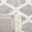 Tapis géométrique en laine et en coton tissé à la main Castillo-70812901
