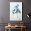 Fleurs vichy bleues II - Cavas enveloppés de galerie-93889067
